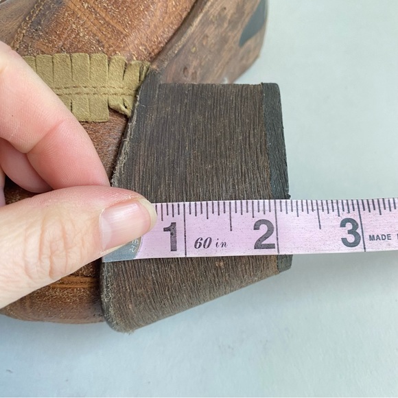 Corral Tall Boots Indie Bohemian Boho Chic Western Fringe Brown Leather 7.5 - Picture 14 of 16